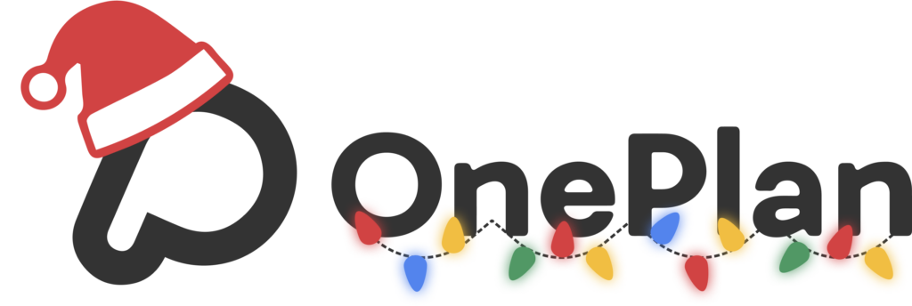 OnePlan Christmas logo