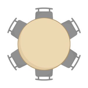 round dining table icon in OnePlan