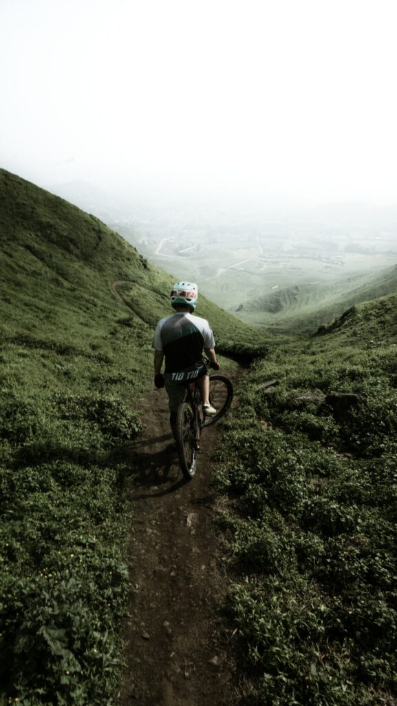 mountain biking image