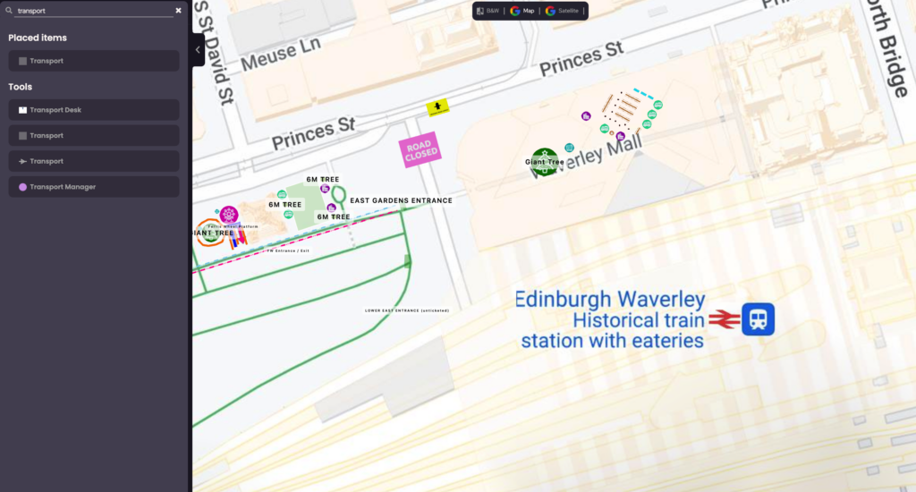 Edinburgh Waverley Train Station Map