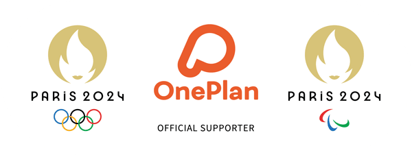 Paris 2024 and OnePlan logo