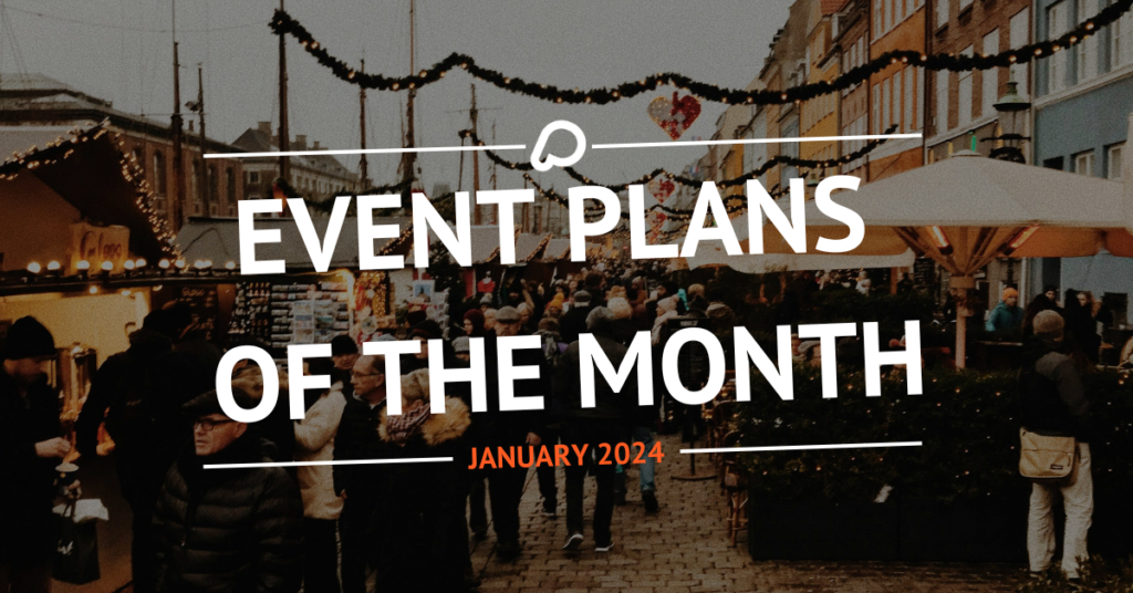 Overskriftsbilde for månedens arrangementsplaner, januar 2024
