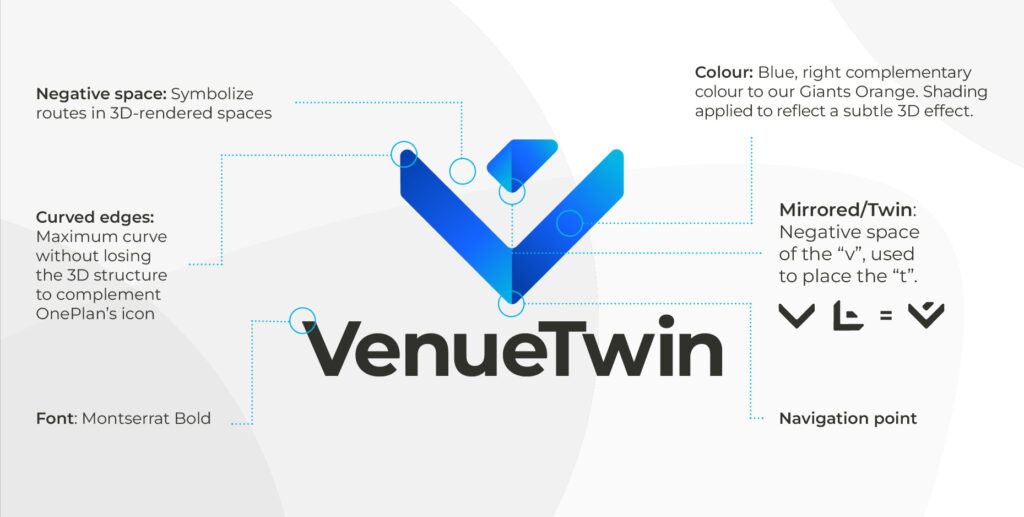 VenueTwin logo breakdown