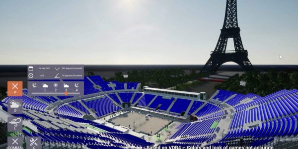 Paris 2024 Eiffel Tower Arena in Venue Twin